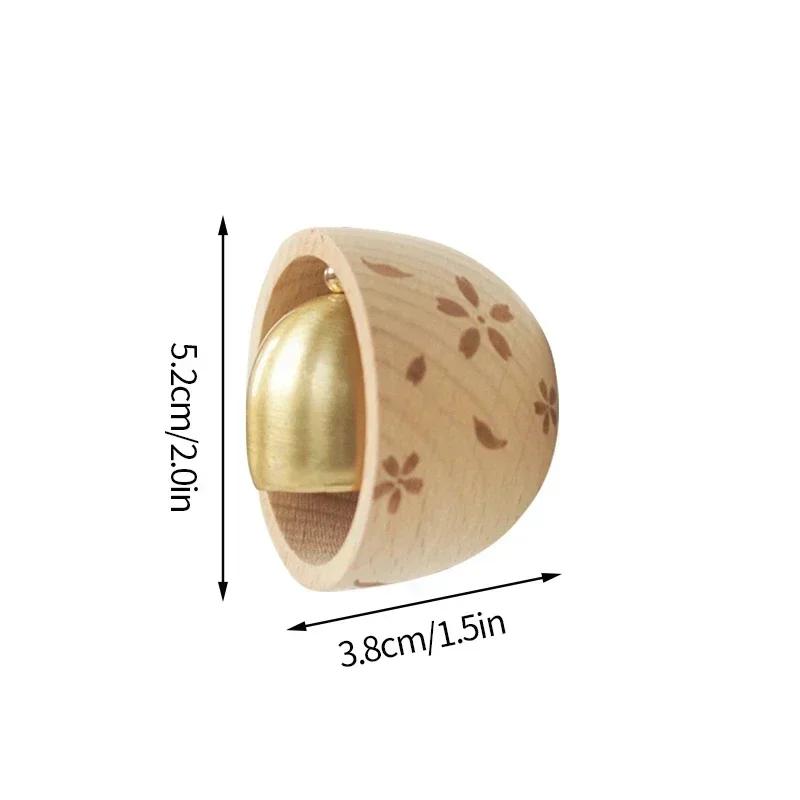 Japanese Wooden Wind Bell Door Bell Wall Decoration Wind Chime Bell Decorating Vintage Doorbell Wind Bell Home Opening