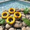Cute Cartoon Swimming Ring Pendant Keychain Bag Charm Backpack Hanging Car Key Chain Chic Gift