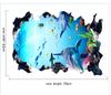 Fake Window Dolphin Wall Sticker Sea Underwater Wall Fake Window Wall Chic Room Stylish - Animals, Fish, Whale, Ground, 3D, World, Wallpaper, Decal,