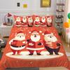 3D Christmas Printing Bed Set Cover King Size Polyester Bedding Set Boy Kid High Quality Bed Clothes