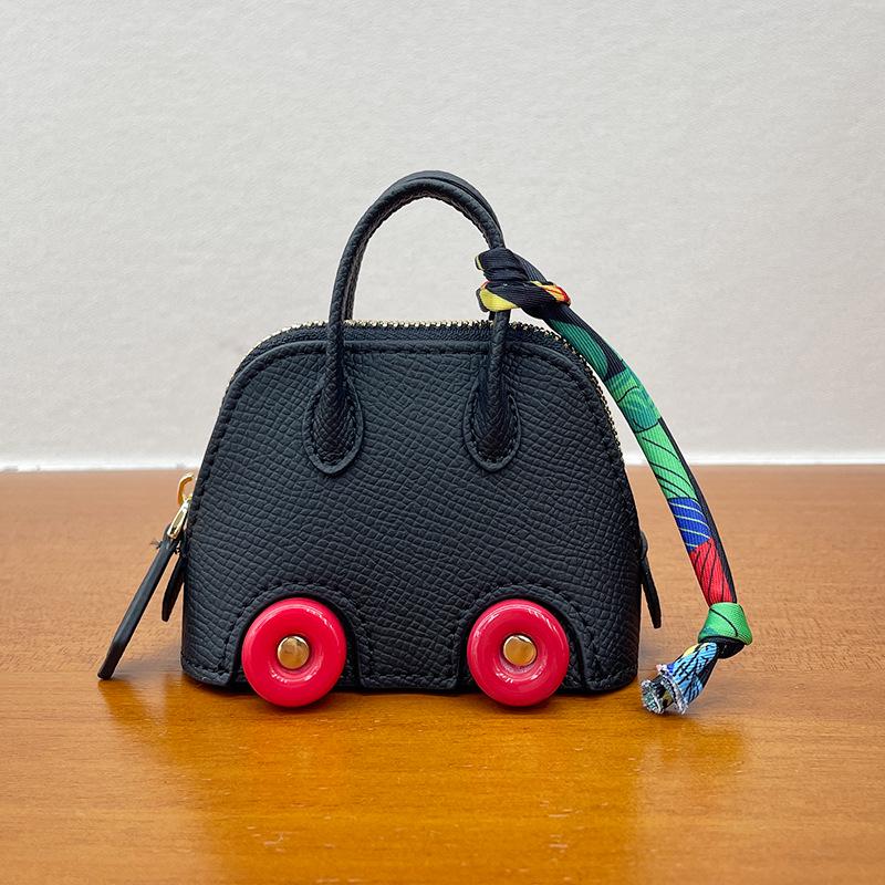 Mini Wheel Shell Bag Charm: Cute Coin Purse & Earphone Accessory - New Bowling Bag Charm