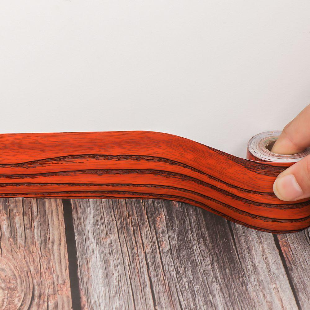 Living Room Waterproof Skirting Line Vinyl Decals Waist Line Wallpaper Wood Wall Border Stickers Baseboard