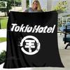 Coperta stampata della band Tokio Hotel Coperta calda per bambini Coperta in flanella morbida e accogliente Coperta per divano letto Coperta da viaggio Regalo di compleanno