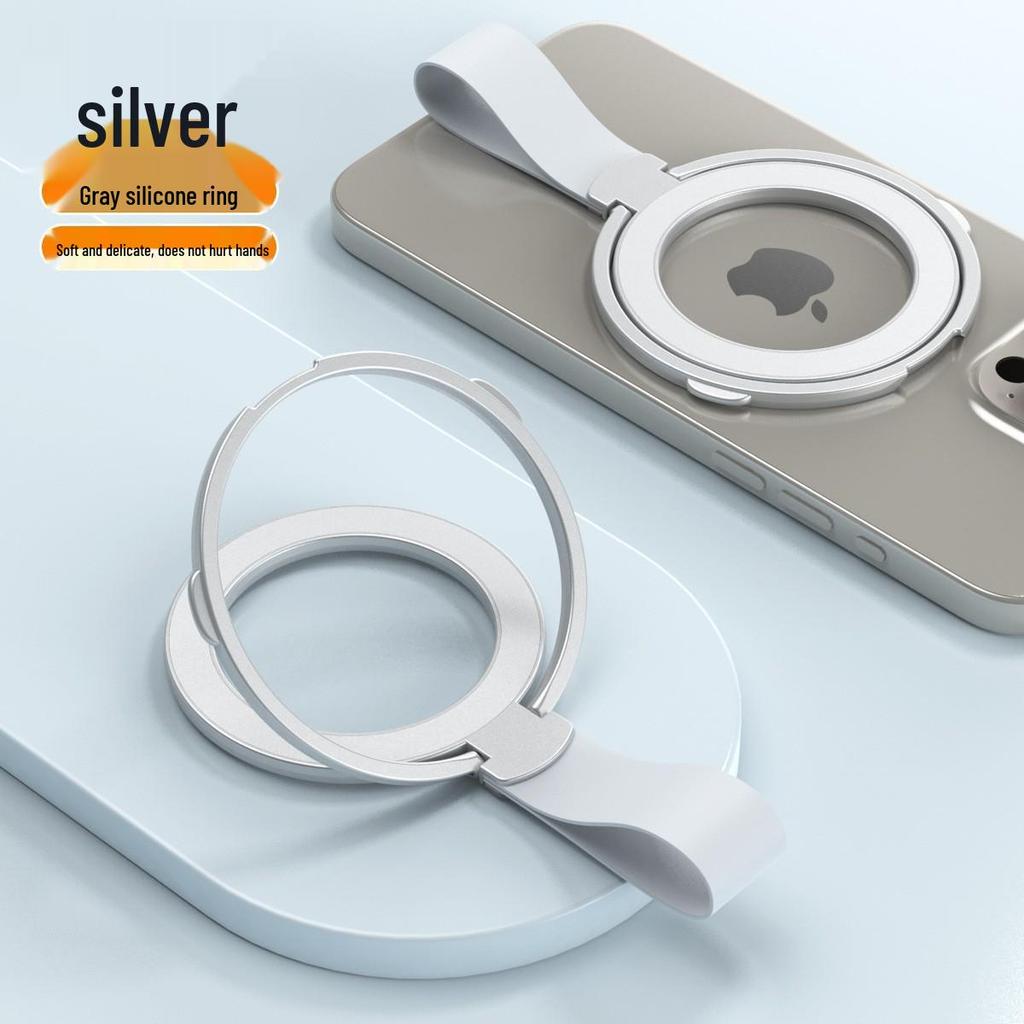 Magnetic Alloy Phone Stand: Multi-functional Desktop Holder for Universal Use