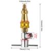 Refrigerator Quick Connector Brass Washer 1/4 Inch Quick Connect Unclogging Tools Parts Multi-Purpose Refrigerator Adapter