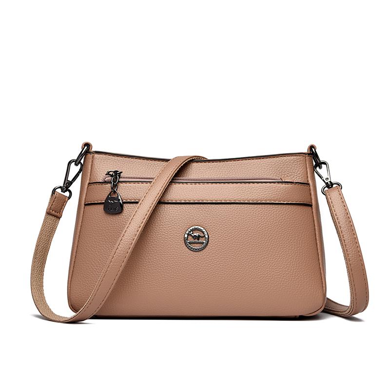 Luxury Design Leather Women Bag High Quality Handbag Solid Color Ladies Shoulder Crossbody Bag And Daily Use Purse Commuting Sac
