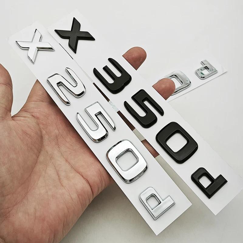 3D ABS Car Letters Rear Trunk Badge Logo X250d X350d Emblem Decals For Mercedes Benz Pickup Truck X250d X350d Tail Accessories JZX4