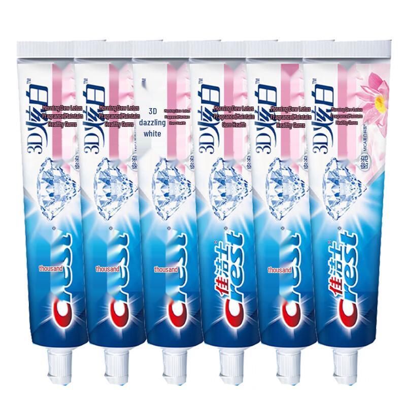 

Crest 3D White Morning Dew Lotus Toothpaste 6-Pack