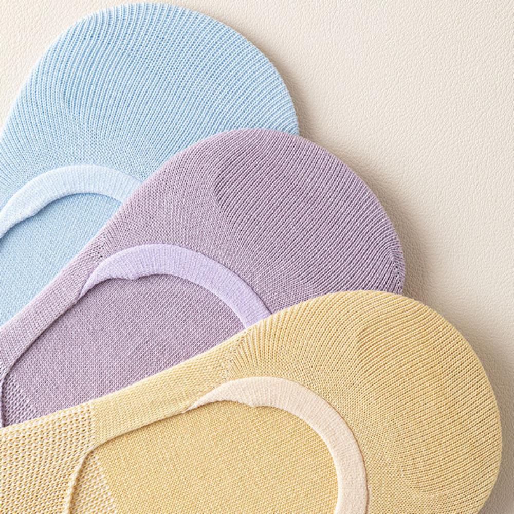 Solid Color Invisible Tabi Socks Cotton Non-slip Two Toe Socks Separate Toe Boat Socks  Sports