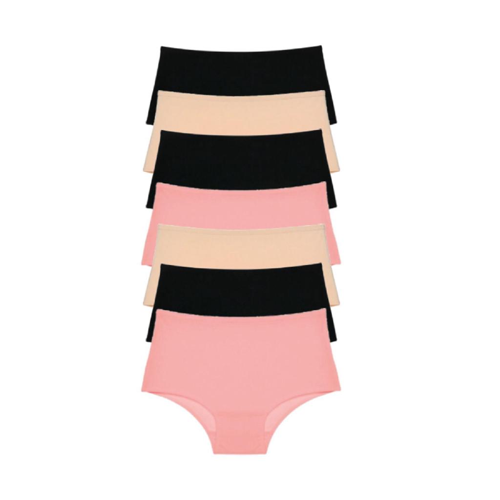 Chiloți din bumbac cu talie înaltă Bato pentru damă, pachet de 7