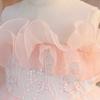 Girls' Ruffled Mesh Princess Dress for Holidays and Piano Performances
