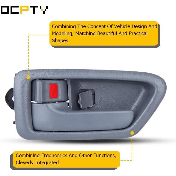 OCPTY Door Handles Interior Driver Left Side Replacement fit 1997-2001 for Camry Inside Door Handles Texture Gray