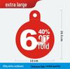 Discount Promotion Tag for Clothing & Accessories Display Stand