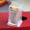 Minimalist Acrylic Toothpick Holder Creative Design Acrylic Cotton Swab Holder Transparent Toothpick Box Cup Home Use Kitchen Accessories