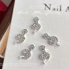 5 Pcs Snake Nails Charms Nails Art Rhinestones 3D Snake Nails Art Charms Nails Art Decorations for Crafts Jewelry Making