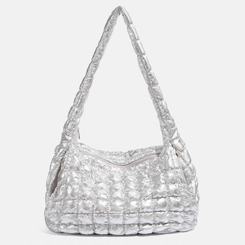 Air Down Cotton Bag, Bubble Cloud Bag, Pleated Diamond-shaped Single-shoulder Bag, Versatile Crossbody Bag
