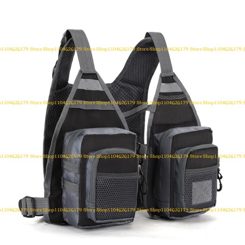 A1A2 Multifunction Fly Fishing Vest Fishing Accessories Trout Fishing Gear Adjustable Multi Pokcet Waistcoat for Adult