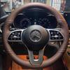 Echtes Leder Handgenähtes Lenkradbezug Mercedes-Benz E300 C260 C200L GLB200 GLC A200 CLA Sport Universal 38cm