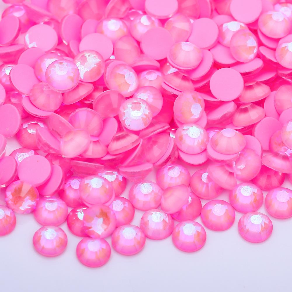 Diamante Fluorescente Morbido Vetro Aurora Strass al Vetro Neon, Gioielli Luminosi per Nail Art Accessori per Unghie Cellulari
