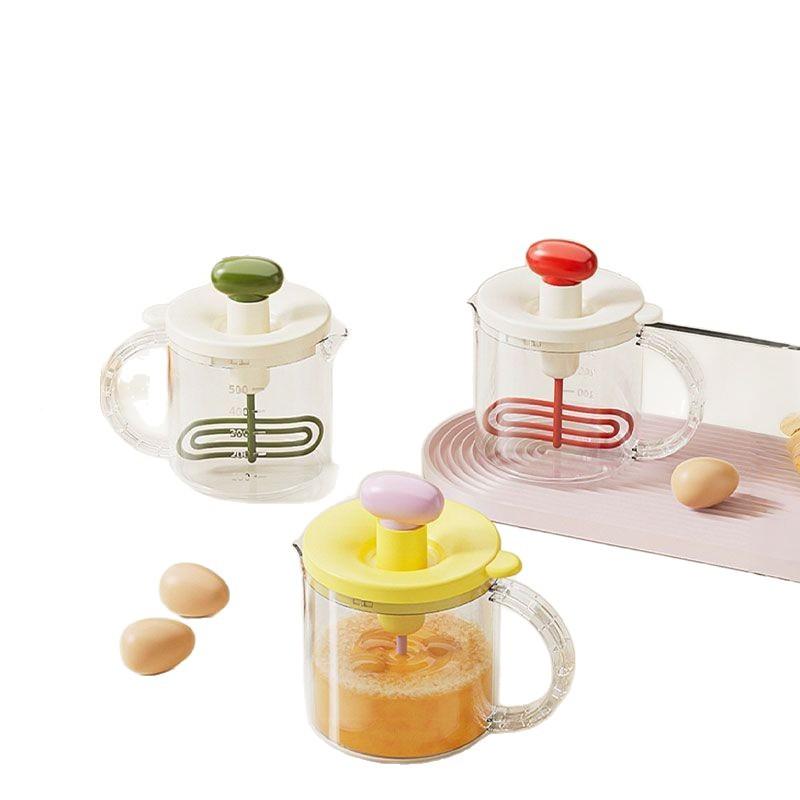 Home Eierbecher Manuelle Presse Gadgets Backzubehör Wesentlich für das Backen Eierquirl Home Küche Sahneaufschläger Multifunktional Leicht zu reinigen