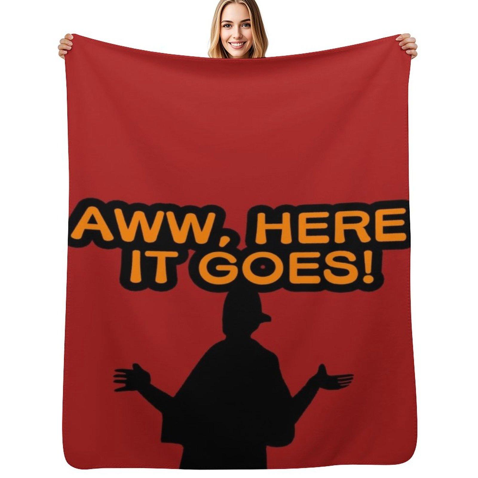 Kenan and Kel - Kel - Aww, Here It Goes! Throw Blanket Year Round Soft Comfortable Blanket for Home Size: 75*100cm, Weight: 230 GSM
