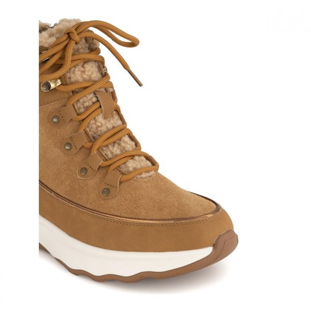 Damen S Komfort Pelzstiefel 9xm8f00km Kamel