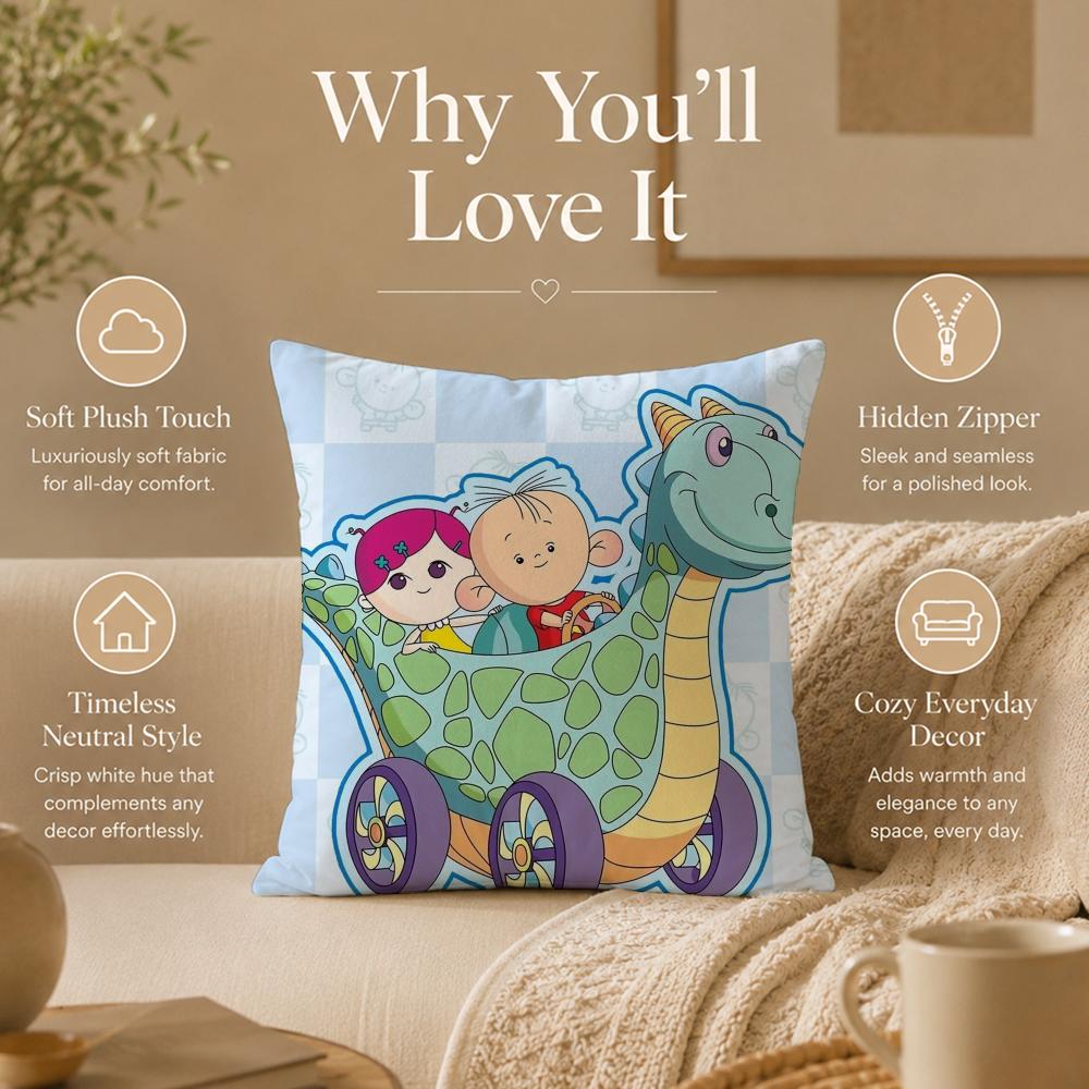 Cartoon B-Big Ear TutuS Cushion Cover Double-Sided Printed Pillow Cover Hypoallergenic Dust-Mite Proof