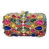 Damen Kristall Abendtasche Clutch Große Strassstein Hochzeits Tasche Grün/Champagner Luxus Damen Diamant Brautparty Mini Minaudiere