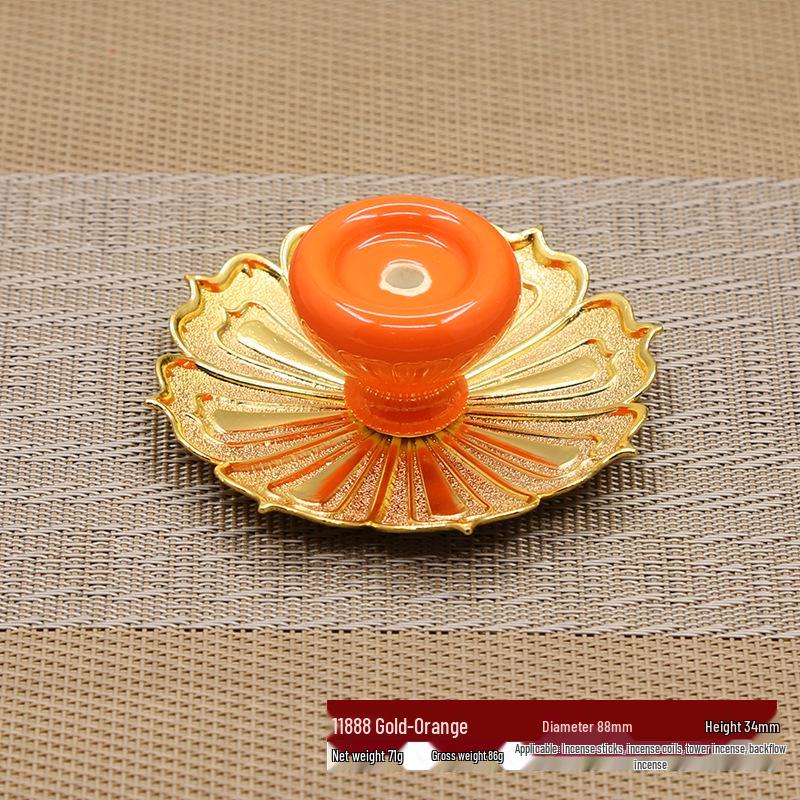 Ceramic Backflow Incense Burner & Holder: Japanese Ornament for Buddha Incense Sticks & Lotus Coil.
