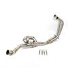 Slip On Stainless Steel Motorcycle Exhaust Middle Pipe And Front Link Pipe Full System For Yamaha YZF R25 R3 MT03 MT25