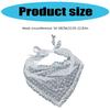 Stylish Lace Headwrap Triangular Hair Scarf Elegant Bandanas Headscarf for Women Music Festival Photo Head Accessories