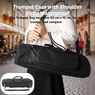 Professional Trumpet Gig Bag Lightweight & Padded Case with Dedicated Compartments Easy Carry & Full Protection for Musicians