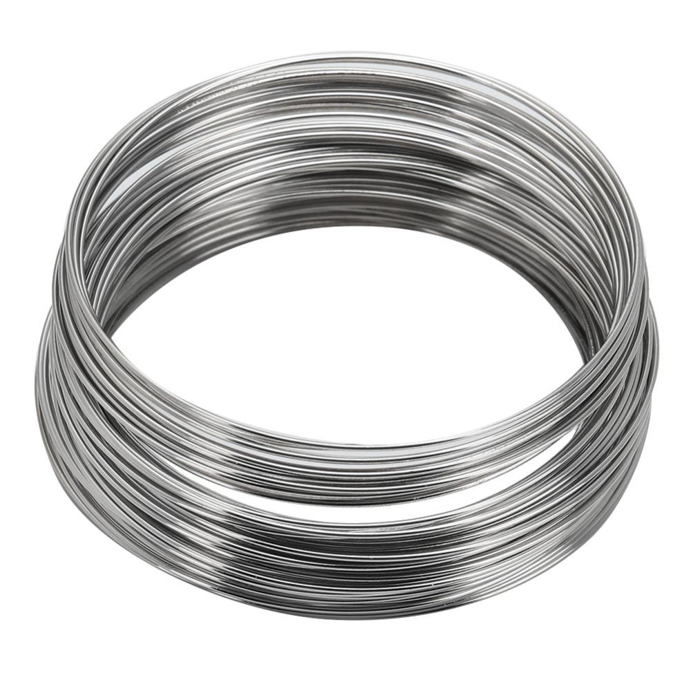 100pcs 55mm Diameter Memory Steel Wire Metal Material Spiral Jewelry Wire  DIY Jewelry Making