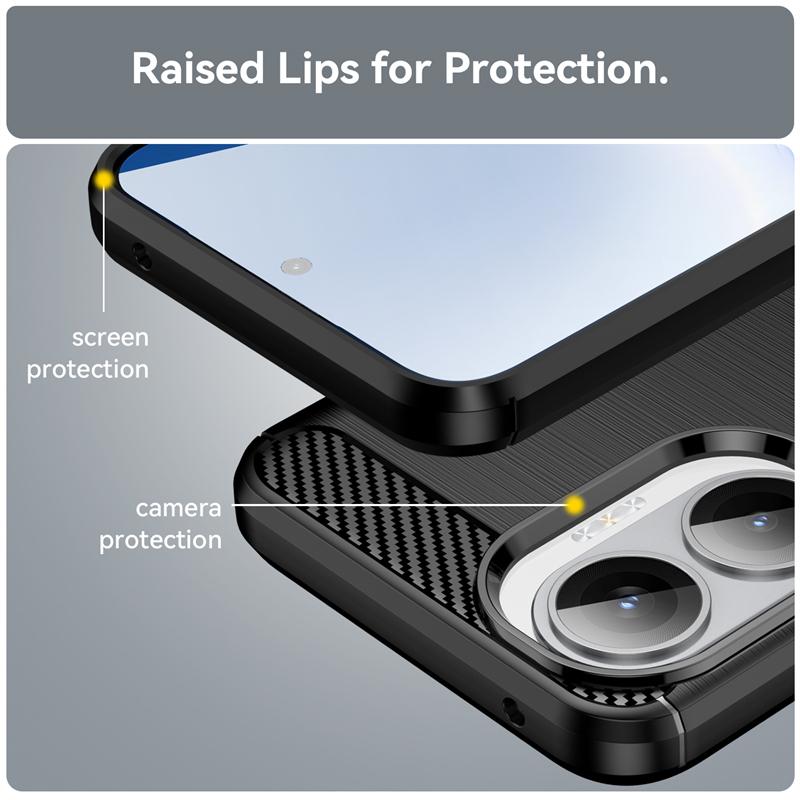 For Xiaomi Redmi Turbo 4 Pro Case Anti-knock Silicone Carbon Fiber Back Cover Redmi Turbo 4 Pro Case For Redmi Turbo 4 Pro Case