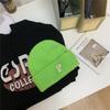 Women's Autumn and Winter Korean Version Ins Trendy Fashion Warm Men Versatile Student P Letter Casual Knitted Cold Hat