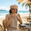 Vintage Spring Summer Pillbox Hat 2026 Straw Beret Fedora Hat Ladies Flat Cap Wedding Fascinator Street Caps Summer Beach Berets