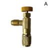 Flytende sikkerhetsventil R410A R22 Klimakjølemiddel 1/4" sikkerhetsadapter Reparasjon av klimaanlegg og fluor
