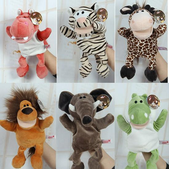 Animal Hand Puppet Plush Toy for Parent-Child Interaction - Storytelling Glove Doll with Movable Mouth