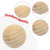 5x Wooden Balls for Crafts and DIY Projects No Hole 70mm Diameter Ornaments Decor Unpainted