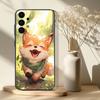 Cute Animal Fox  Phone Case For Samsung S 25,24,23,22,30,21,10,9,Ultra,Plus,Lite,FE,4,5G Black Soft Case