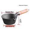Barde Mini Cast Iron Frying & Saucepan with Wooden Handle