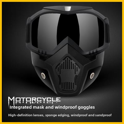Jednoczęściowa Maska Gogle Harley Motocyklowa Wodoodporna Wiatroodporna Maska Outdoor Off-road Taktyczne Okulary Ochronne na Oczy Maska