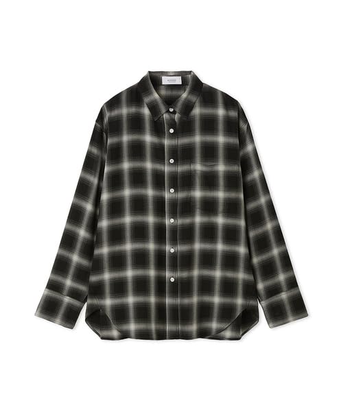 Emi Check Overshirt 13WFB254049 Women's Black
