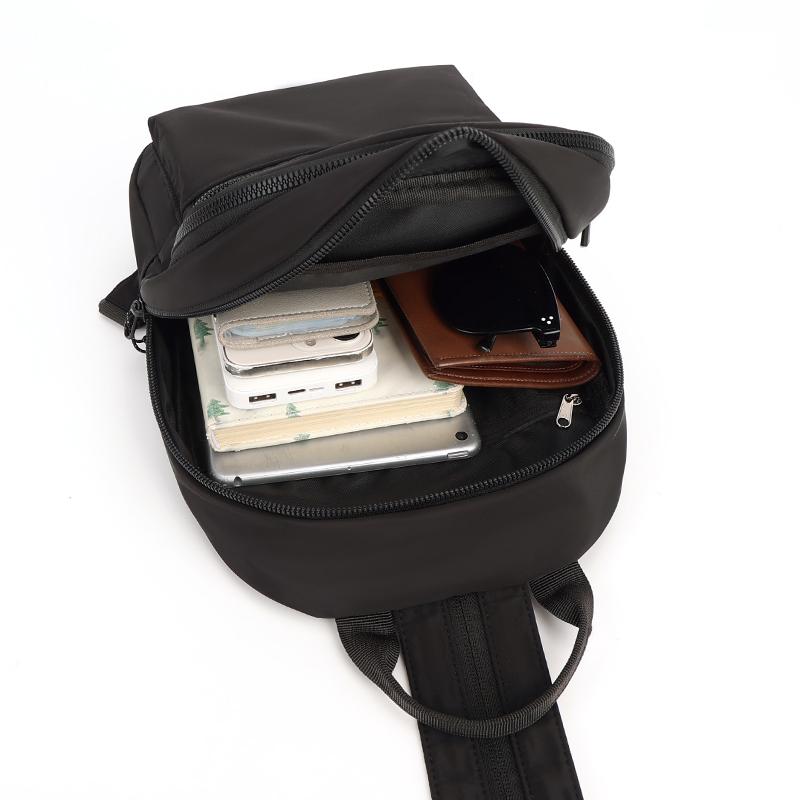 Men's Backpack Multi-Compartment Chest Bag Large Capacity Single Shoulder Bag