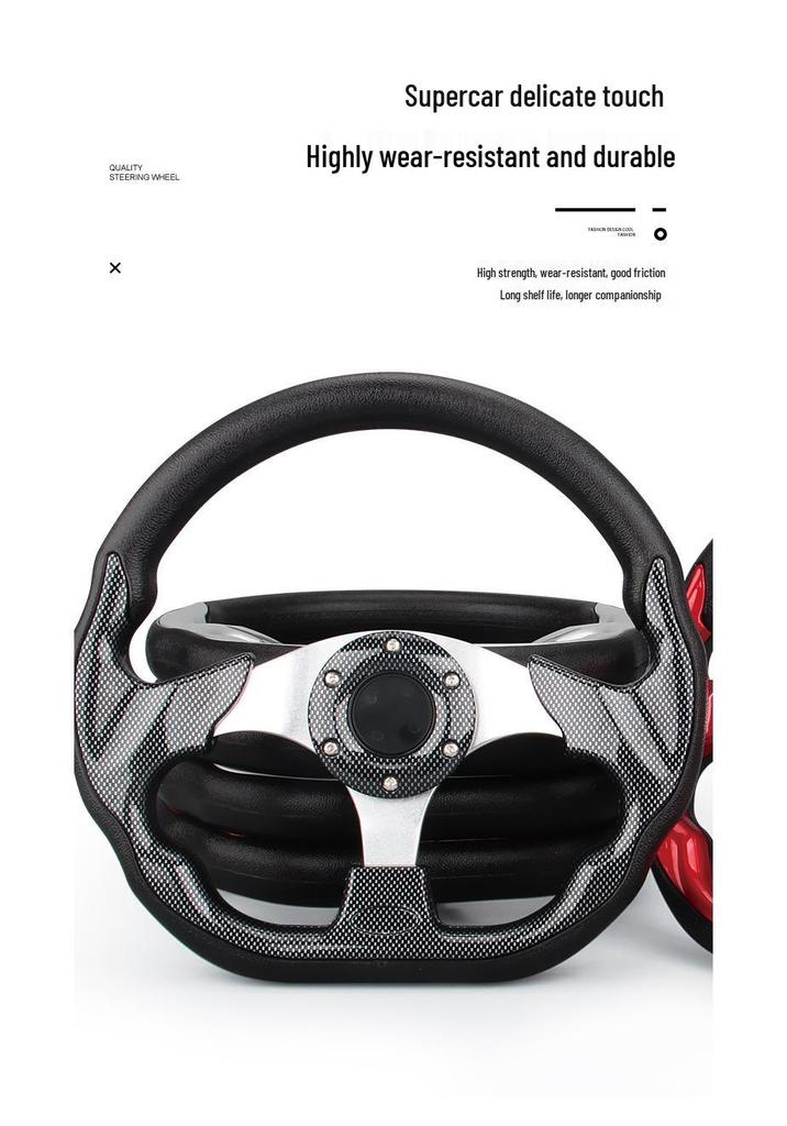 Universal Racing Steering Wheel, suitable for 13-inch steering wheels, ideal for modified and racing cars.