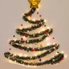 LED Christmas Leaves Wall Decoration String Lights 2/3/5m Battery Powered for Wedding Holiday Home Party Garden Decor