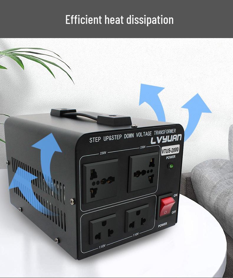 LvYuan 1000W Step-Up & Step-Down Voltage Converter, 220V to 110V & 110V to 220V
