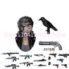 MOC UV Printing Military Building Blocks Accessories Soldier Figures  Special Forces Army Sniper Police Bricks Toy Children Gift