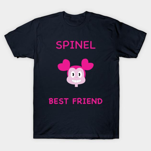 Men Black Print T-shirt Steven Universe - Best Friend Spinel No-Cut Transfer Paper Print Cotton Tshirt 2XL