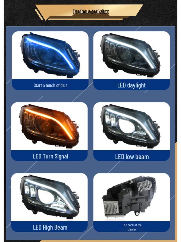 LED Headlight Assembly for 2015-2019 Mercedes-Benz C200-C260